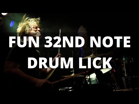 DRUM LESSON - Fun 32nd Note Lick