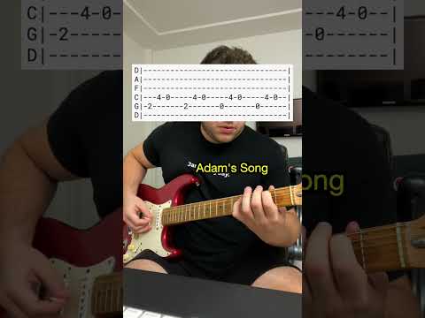 How To Play "Adam's Song" - Check Tab For Right Tuning - #guitar #guitarcover