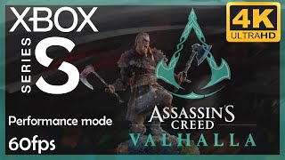 [4K] Assassin's Creed : Valhalla / Xbox Series S Gameplay / Performance Mode (60 fps)
