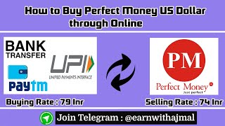 How to Buy Perfect Money Dollar as Instant in Online I Full Explanation in Tamil I Earn With Ajmal