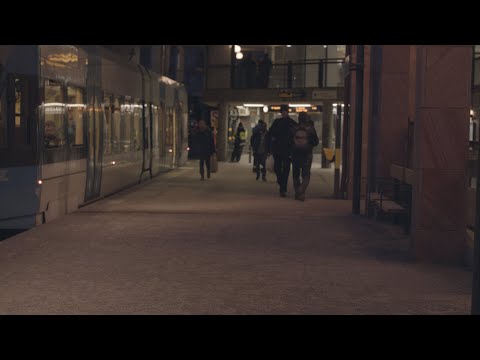 4086. Tvärbanan (Tram) Stock Footage Video