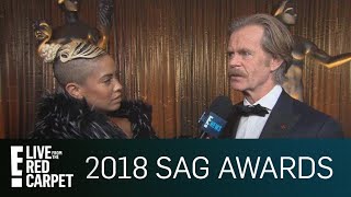 William H. Macy Talks SAG Awards Win & Time's Up Movement | E! Live from the Red Carpet