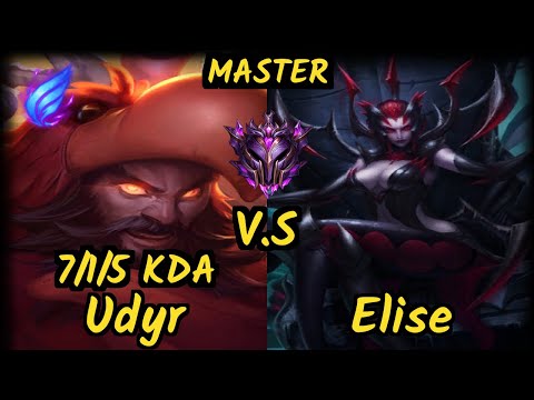 Branix (UDYR) vs ELISE - 7/1/5 KDA JUNGLE GAMEPLAY - EUW Ranked MASTER