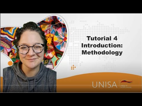 Tutorial 4 - Introduction to Methodology