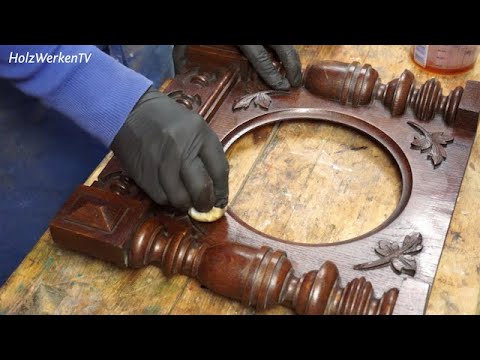 Schellackmattierung - die Einsteigermethode (Kommode restaurieren 4)