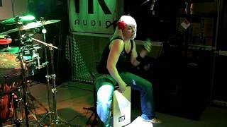 Remo Clinic with Femke Krone,playing a Raul Midon Track on cajon