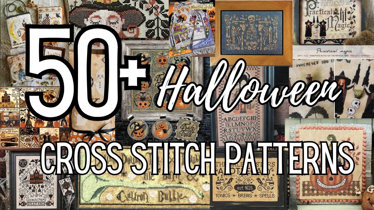 50+ Popular Halloween Cross Stitch Patterns