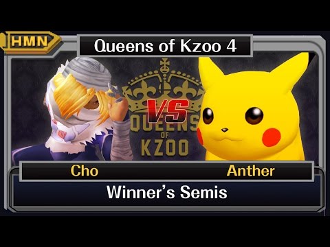 Queens of Kzoo IV Melee Winners Semis - Cho (Sheik) vs. Anther (Pikachu)