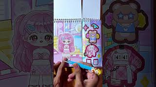 Download lagu Immersive Nini Idol Paperdoll Dress up Stickerbook | Cutesy Pink Singer Outfit #stickers  #toys mp3