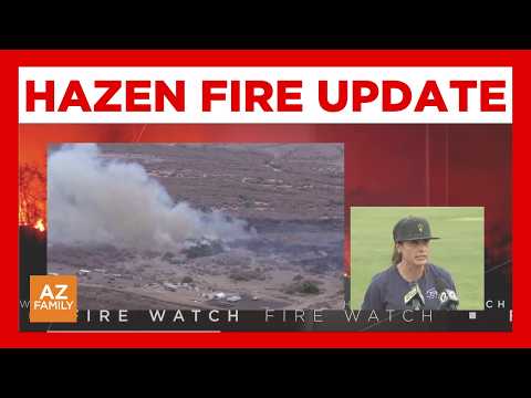 Officials give update as Hazen Fire burns nearly 1,000 acres near Buckeye