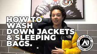 HOW TO WASH DOWN JACKETS & SLEEPING BAGS