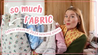 My Fabric Stash & 2024 Sewing Plans | #fabrichaul #diysewing #sewingfabric