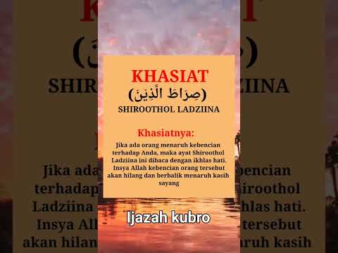 gunakan ayat ini!!! jika ada seseorang menaruh kebencian terhadap anda #ijazah #viral #doa