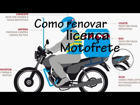 Renovando licença motofrete .