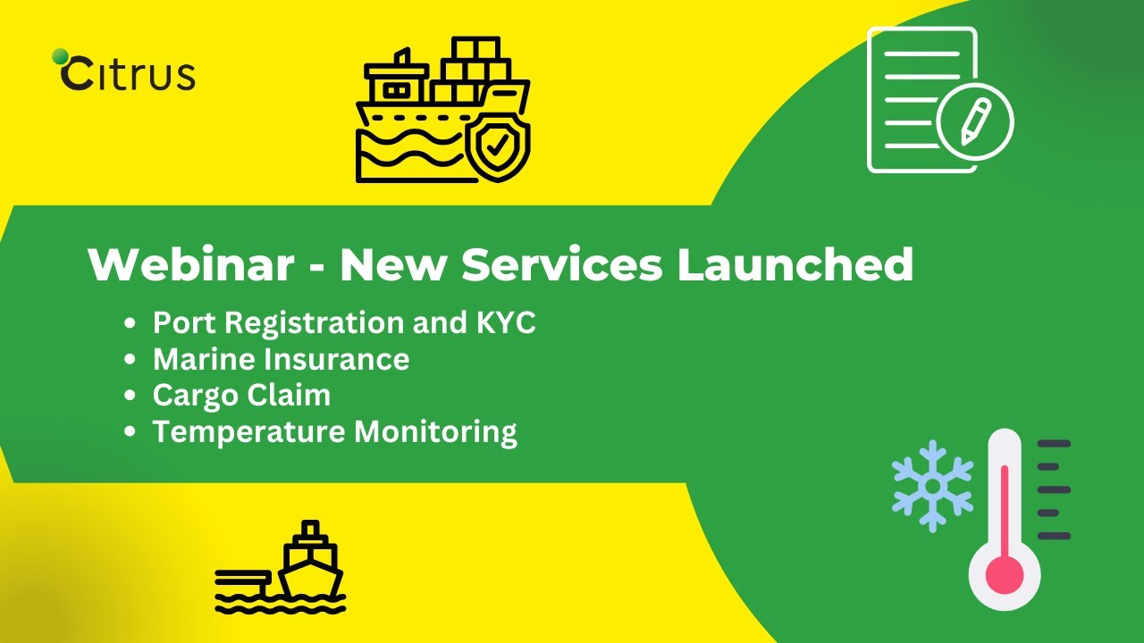 Citrus New Services Launched | Export Import | Perishables | Fruits and Vegetables