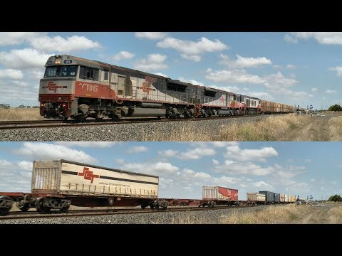 SCT 2PM9 Boxcar & Container Freight Train (13/2/2020) - PoathTV Australian Railways