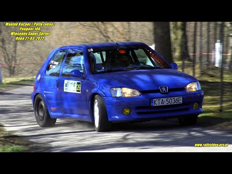 Maniak Kacper / Patla Łukasz - Peugeot 106 - Wiosenny Super Sprint Ropa 27-03-2022