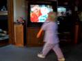 ELLA DANCING SINGING TO BARNEY