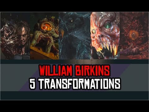 WILLIAM BIRKIN ALL TRANSFORMATIONS BOSS BATTLE (In Order) - Resident Evil 2 Remake