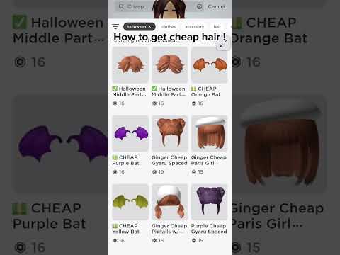 How to get cheap hair in roblox ( 12 - 19  robux !)