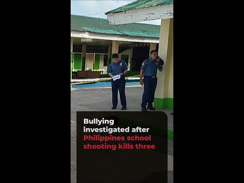 Bullying investigated after rare Philippines school shooting kills three
