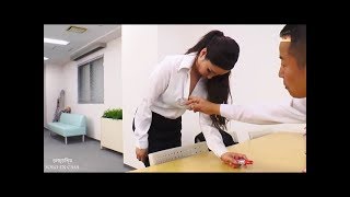 Hot Thai Girls with Boss in Office