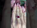 Серебряное кольцо с рубином 3.233ct