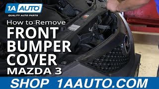How To Remove  Front Bumper Cover 03-09 Mazda 3