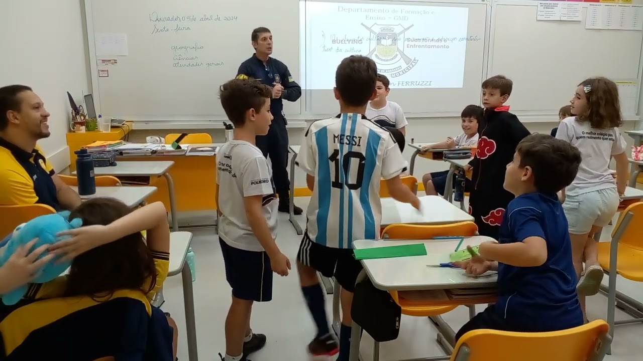 Bullying. Formação realizada pela Guarda Municipal. 3° ano ALFA 2024