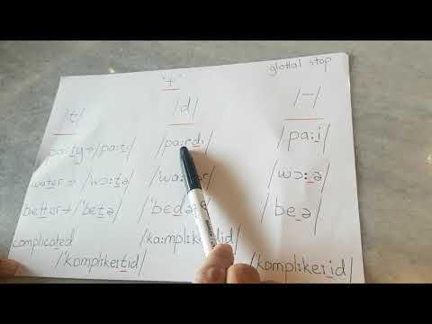 Ameri Shariff - Received Pronunciation in English - "t" sounds