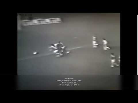 Pierre VERMEULEN   But PSG Auxerre J20 D1 25 12 1986