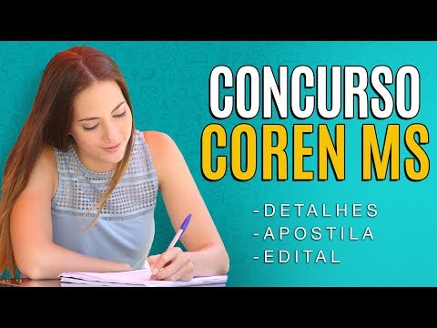 Concurso COREN MS 2019 - Edital, Inscrição e Apostilas