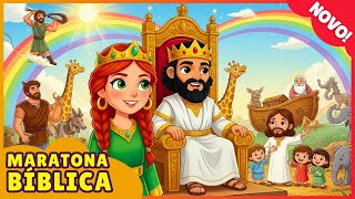 1 HORA de Histórias Bíblicas para Crianças | Maratona da Fé e Aventuras | Desenhos bíblicos infantil