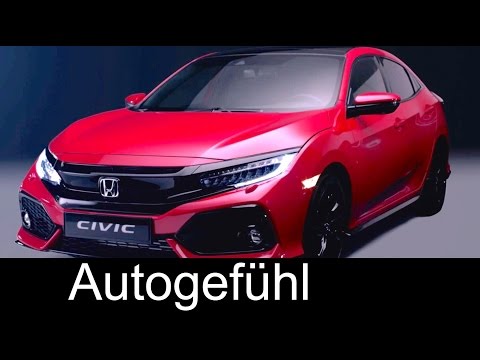 2017 Honda Civic Hatchback new exterior & connectivity + Honda Sensing - Autogefühl