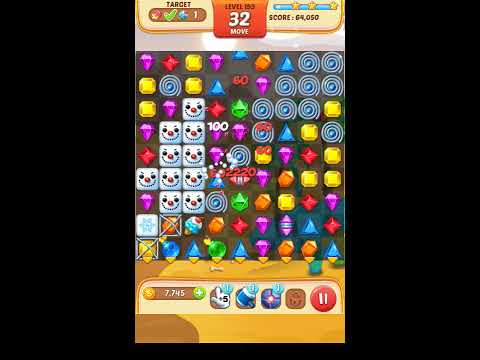 Jewel Match King Level 193 - Walkthrough ( No Booster )