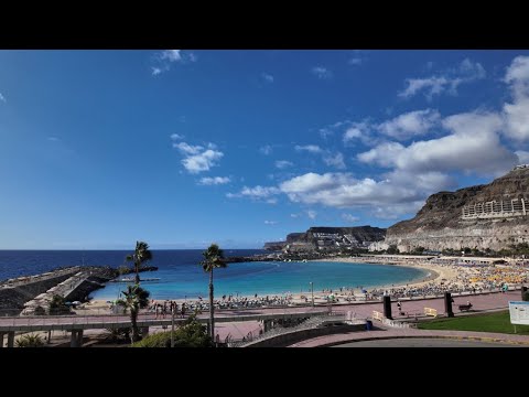 WalkZen Amadores Beach Gran Canaria 4K 60fps Relaxing Walking Tour 🚶‍♀️🌿