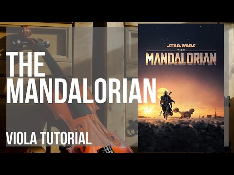 How to play The Mandalorian (AtinPiano Cover) by Ludwig Goransson on Viola (Tutorial)