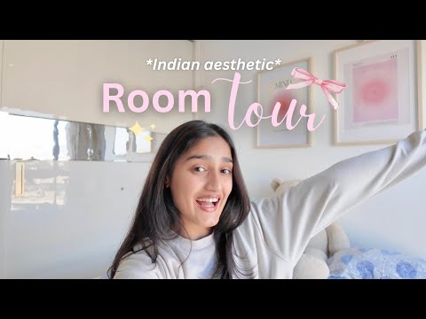 My Minimalistic & Aesthetic *Indian* ROOM TOUR🎀🤍