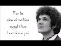ANCHE PER TE ❤ LUCIO BATTISTI -CON TESTO🎤(with lyrics)♫♫  [1971]
