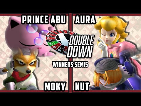 Double Down 2022 Winners Semis - Aura & Nut Vs. moky & Prince Abu - Smash Melee Doubles