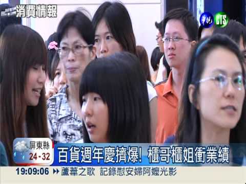 百貨週年慶開戰! 週休人潮塞爆