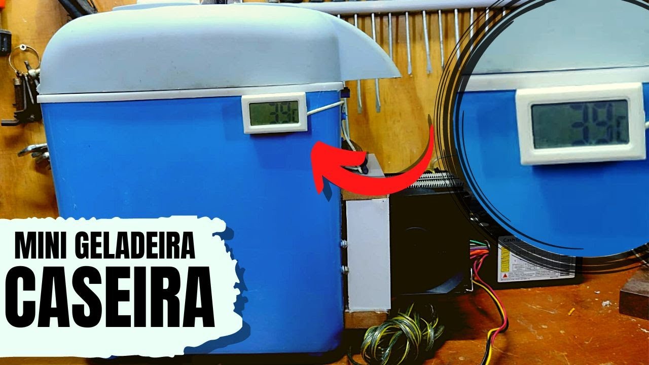 Como fazer Mini geladeira portátil com sucata!