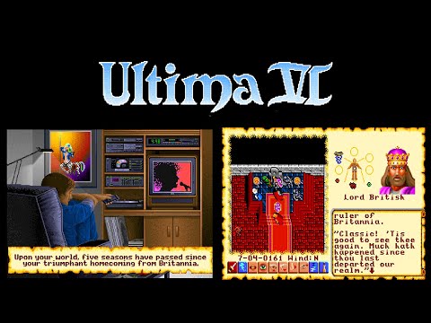 Ultima VI: The False Prophet - intro gameplay - Origin Systems - 1990 - PC / DOS - RPG CRPG