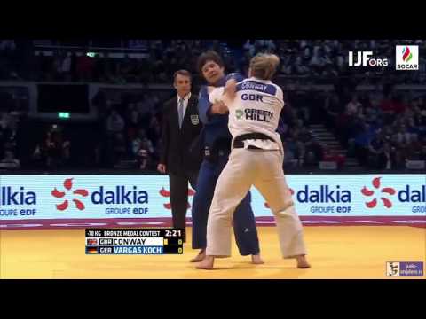 Judo 2016 Grand Prix Dusseldorf: Conway (GBR) - Vargas Koch (GER) [-70kg] bronze