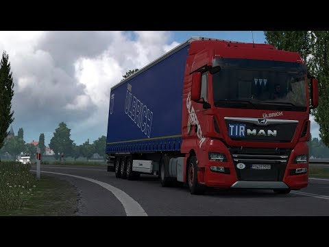 ETS2 1.36 - ProMods 2.43 - MAN TGX 18.460 Euro 6 Low Deck - Trip: Elblag - Ostrołęka