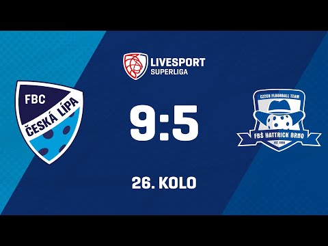 26. kolo | FBC 4CLEAN Česká Lípa - FBŠ Hummel Hattrick Brno 9:5