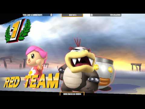 WBB 94  Yoda Cage & Summerhays vs Blazikus & Ten   Winners Round 1   Smash 4 Doubles