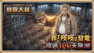 倉管大叔靠吱吱發電⚡️獨自撐過100天屍潮！將倉庫打造成無敵要塞｜輪迴型末日生存遊戲#5 (中文字幕)