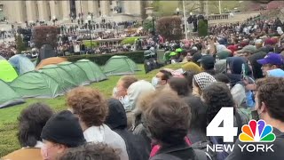 Columbia orders NYPD to clear pro-Palestinian student encampment, 100+ arrested | NBC New York
