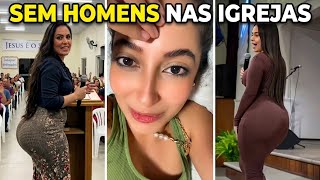 A igreja está cheia de mulheres se perguntando para onde foram os homens